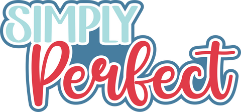 Simply Perfect - Scrapbook Page Title Sticker