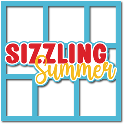 Sizzling Summer - Layered Overlay - Digital Cut File - SVG - INSTANT DOWNLOAD