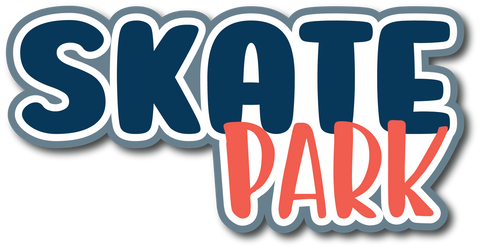 Skate Park - Scrapbook Page Title Sticker