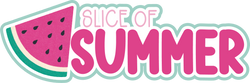 Slice of Summer - Scrapbook Page Title Sticker