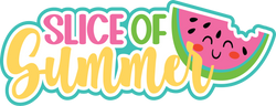 Slice of Summer - Scrapbook Page Title Sticker