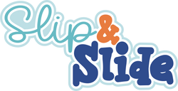 Slip & Slide - Scrapbook Page Title Sticker