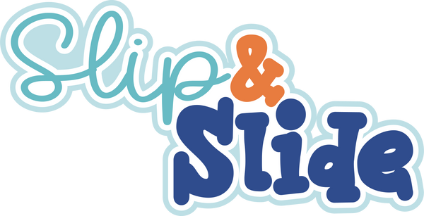 Slip & Slide - Scrapbook Page Title Sticker