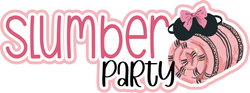Slumber Party - Scrapbook Page Title Sticker
