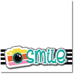 Smile - Printed Premade Scrapbook Page 12x12 Layout