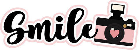 Smile - Scrapbook Page Title Die Cut