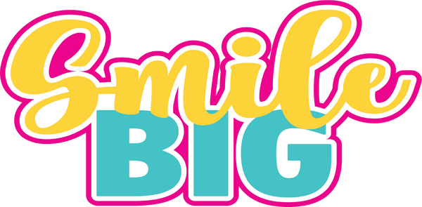 Smile Big - Scrapbook Page Title Sticker