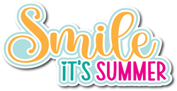 Smile It's Summer - Scrapbook Page Title Sticker