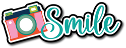 Smile - Scrapbook Page Title Die Cut