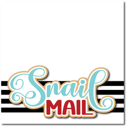 Snail Mail - Printed Premade Scrapbook Page 12x12 Layout