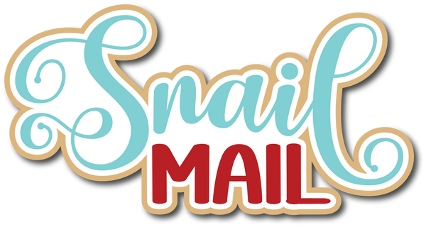 Snail Mail - Scrapbook Page Title Sticker