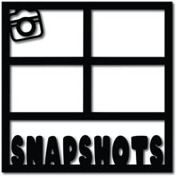 Snapshots - 4 Frames - Digital Cut File - SVG - INSTANT DOWNLOAD