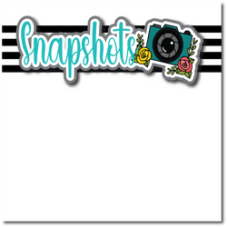 Snapshots - Printed Premade Scrapbook Page 12x12 Layout