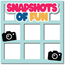 Snapshots of Fun - Layered Overlay - Digital Cut File - SVG - INSTANT DOWNLOAD