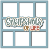 Snapshots of Life - 6 Frames - Scrapbook Page Layered Overlay Kit