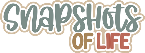 Snapshots of Life - Scrapbook Page Title Sticker