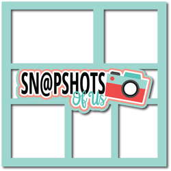 Snapshots of Us - 5 Frames - Scrapbook Page Layered Overlay Kit