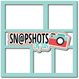 Snapshots of Us - 5 Frames - Scrapbook Page Layered Overlay Kit