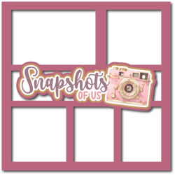 Snapshots of Us - 5 Frames - Scrapbook Page Layered Overlay Kit