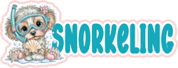 Snorkeling - Scrapbook Page Title Die Cut
