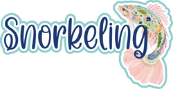 Snorkeling - Scrapbook Page Title Die Cut