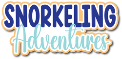 Snorkeling Adventures - Scrapbook Page Title Die Cut