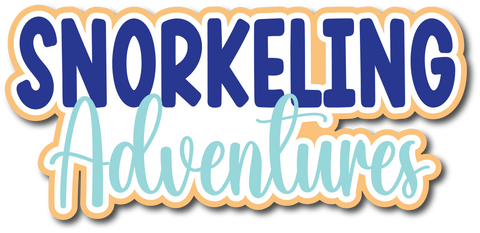 Snorkeling Adventures - Scrapbook Page Title Die Cut