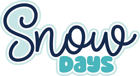 Snow Days - Scrapbook Page Title Sticker
