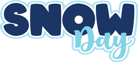 Snow Day - Scrapbook Page Title Sticker