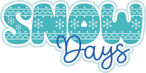 Snow Days - Scrapbook Page Title Sticker