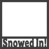 Snowed In! - Scrapbook Page Overlay Die Cut - Choose a Color
