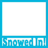 Snowed In! - Scrapbook Page Overlay Die Cut - Choose a Color