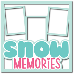 Snow Memories - 3 Frames - Layered Overlay - Digital Cut File - SVG - INSTANT DOWNLOAD