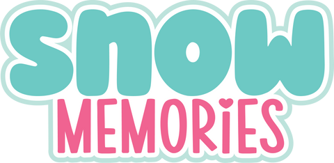 Snow Memories - Scrapbook Page Title Die Cut