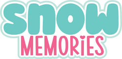 Snow Memories - Scrapbook Page Title Sticker