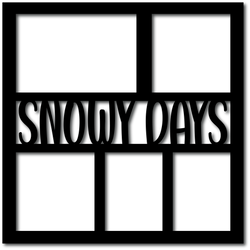Snowy Days - 5 Frames -  Digital Cut File - SVG - INSTANT DOWNLOAD