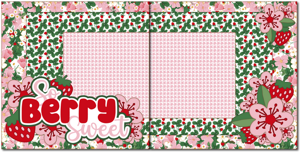 So Berry Sweet - Scrapbook Double Page Kit