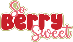 So Berry Sweet - Scrapbook Page Title Sticker