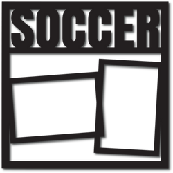 Soccer - 2 Frames - Digital Cut File - SVG - INSTANT DOWNLOAD