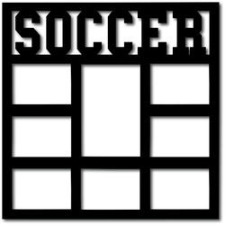 Soccer - 8 Frames - Digital Cut File - SVG - INSTANT DOWNLOAD