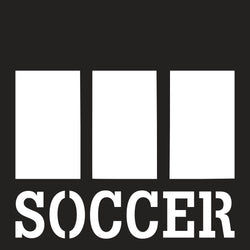 Soccer - 3 Frames - Scrapbook Page Overlay Die Cut - Choose a Color