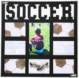 Soccer - 8 Frames - Digital Cut File - SVG - INSTANT DOWNLOAD