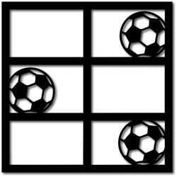 Soccer Balls - 6 Frames - Digital Cut File - SVG - INSTANT DOWNLOAD