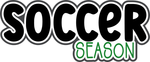 Soccer Season - Scrapbook Page Title Sticker