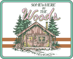Somewhere in the Woods - Scrapbook Page Title Die Cut