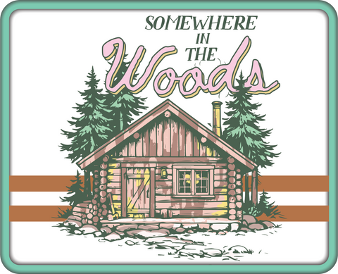 Somewhere in the Woods - Scrapbook Page Title Die Cut