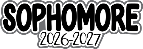Sophomore 2026-2027 - Scrapbook Page Title Die Cut