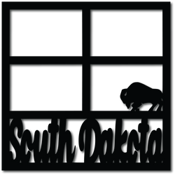 South Dakota - 4 Frames - Digital Cut File - SVG - INSTANT DOWNLOAD