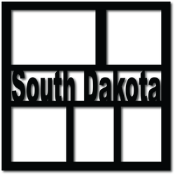 South Dakota - 5 Frames - Digital Cut File - SVG - INSTANT DOWNLOAD