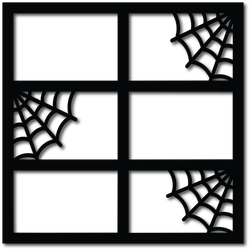 Spider Webs - 6 Frames - Scrapbook Overlay - Digital Cut File - SVG - INSTANT DOWNLOAD